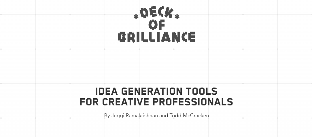 deckofbrilliance, product design, road map, the work, search system
